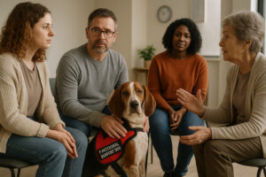 American English Coonhound as an Emotional Support Dog