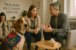 American English Coonhound as a Therapy Dog