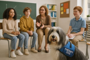 Bearded Collie as a Therapy Dog