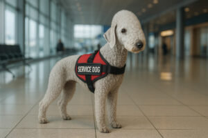 Bedlington Terrier as a Service Dog