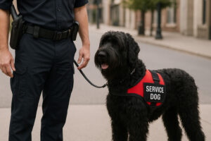 Black Russian Terrier as a Service Dog