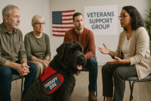 Black Russian Terrier as a Therapy Dog