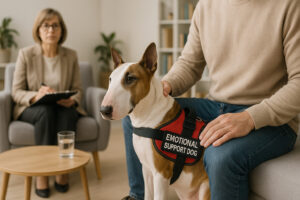 Bull Terrier as an Emotional Support Dog
