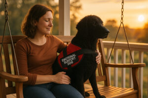 Curly-Coated Retriever as an Emotional Support Dog