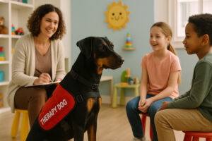 German Pinscher as a Therapy Dog