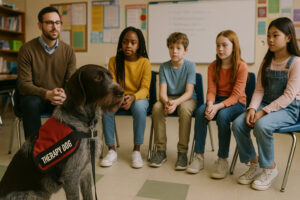 German Wirehaired Pointer as a Therapy Dog