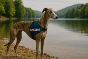 Greyhound as a Service Dog