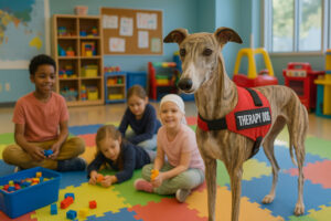 Greyhound as a Therapy Dog