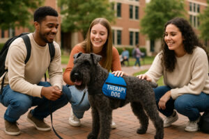Kerry Blue Terrier as a Therapy Dog