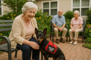Manchester Terrier as a Therapy Dog