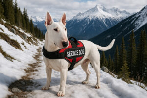 Miniature Bull Terrier as a Service Dog