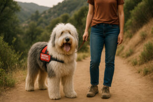 Old English Sheepdog as an Emotional Support Dog