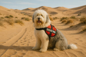 Old English Sheepdog as a Service Dog