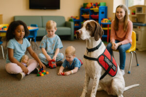 Pointer as a Therapy Dog