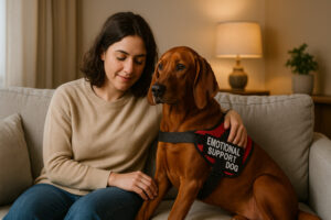 Redbone Coonhound as an Emotional Support Dog