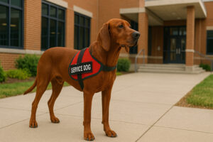 Redbone Coonhound as a Service Dog
