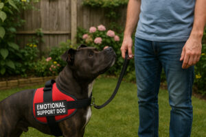 Staffordshire Bull Terrier as an Emotional Support Dog