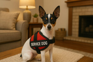 Toy Fox Terrier as a Service Dog