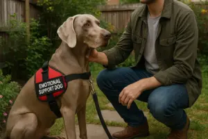 Weimaraner as an Emotional Support Dog