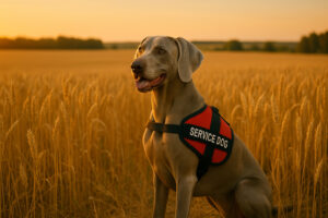 Weimaraner as a Service Dog