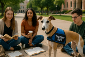 Whippet as a Therapy Dog