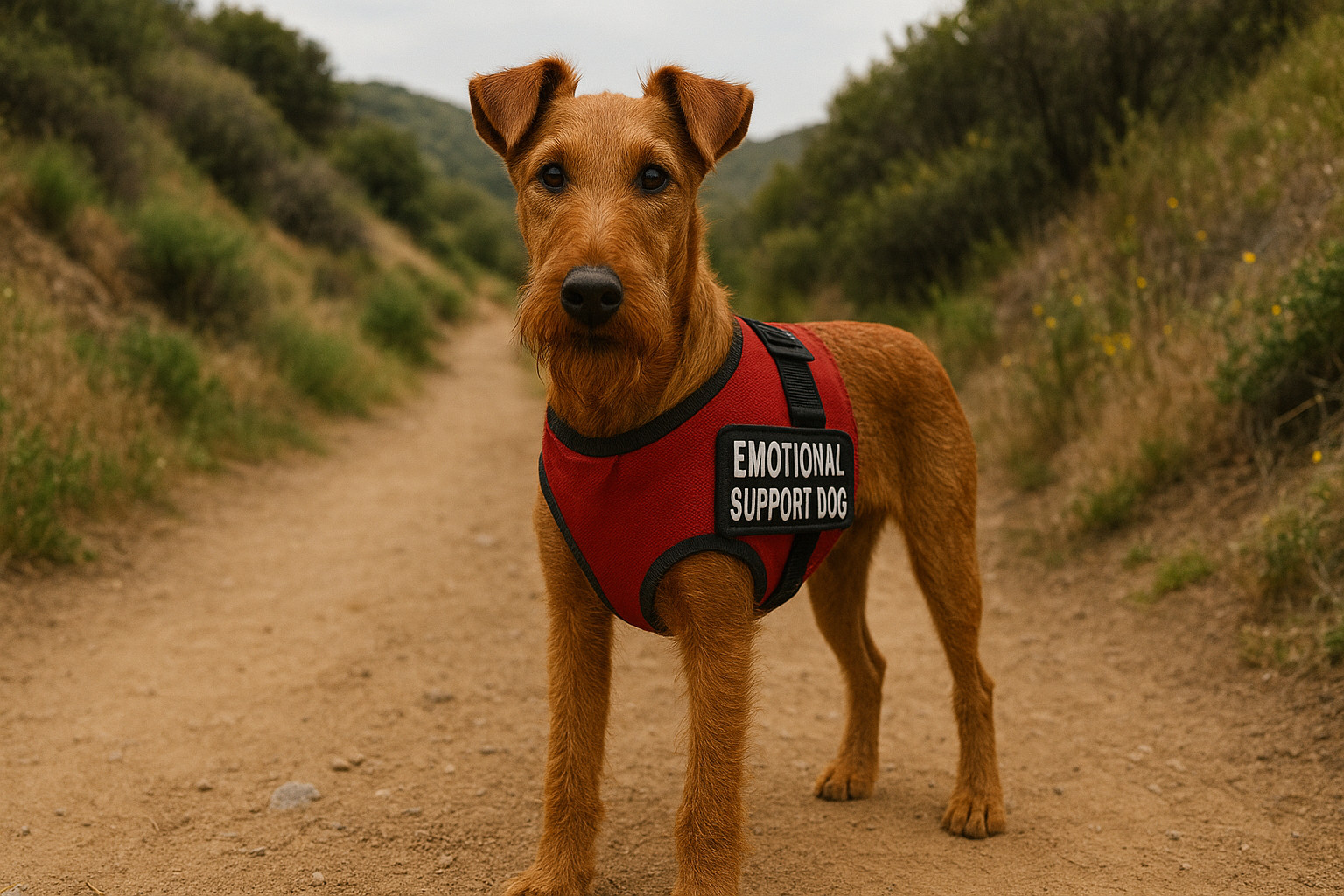 working dog breeds irish terrier emotional support dog