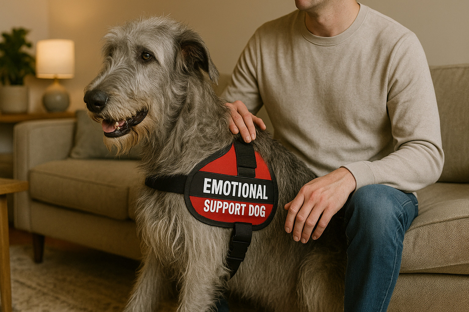 working dog breeds irish wolfhound emotional support dog