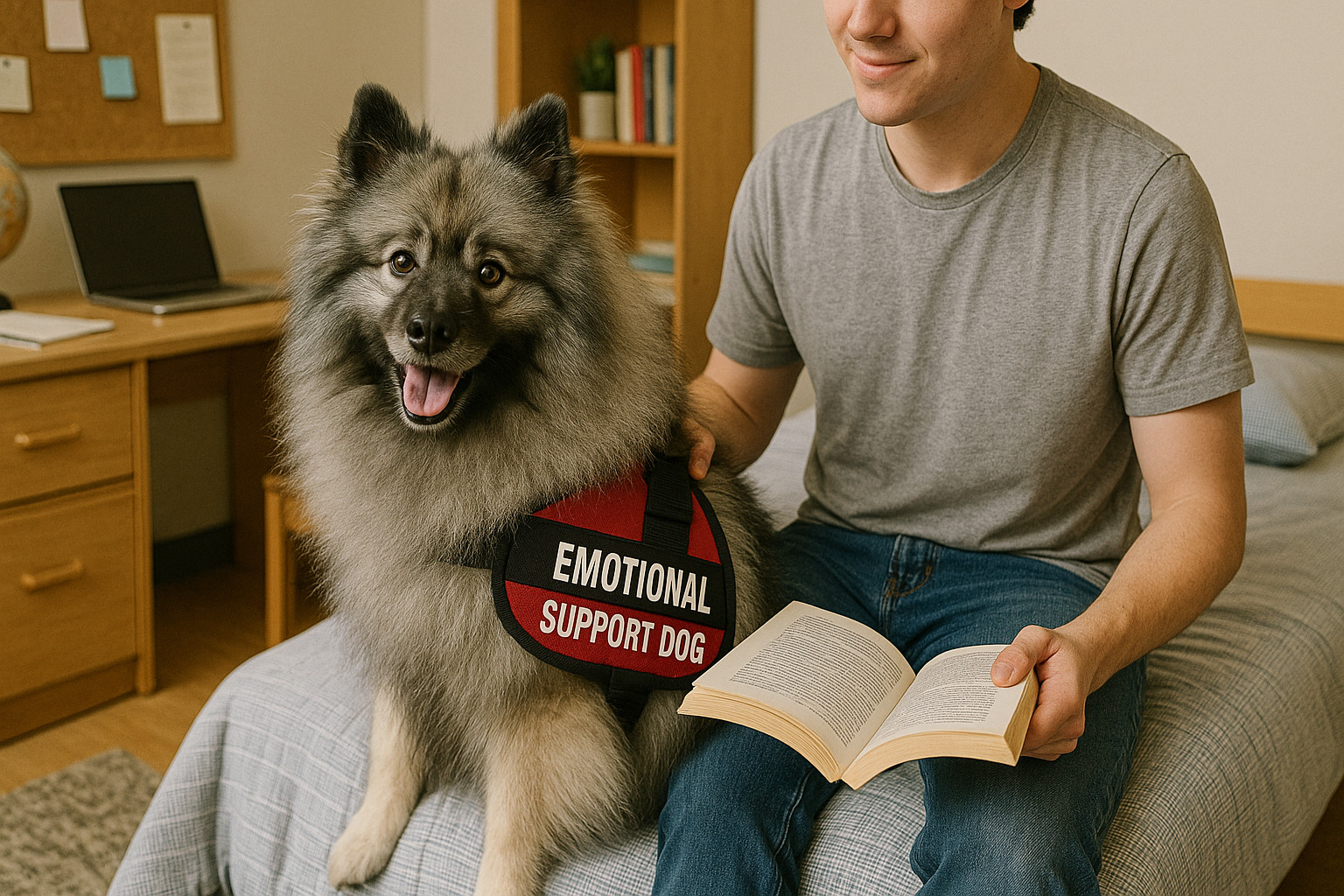 working dog breeds keeshond emotional support dog