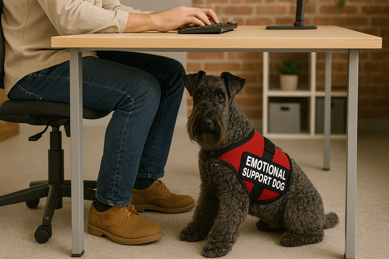working dog breeds kerry blue terrier emotional support dog